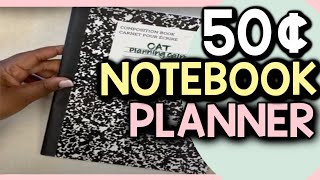 THE PLANNER THAT WILL CHANGE YOUR LIFE My 50¢ Planner Notebook Hack [upl. by Okiram]