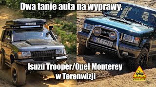 Dwa tanie auta na wyprawy Isuzu TrooperOpel Monterey w Terenwizji [upl. by Rayle]