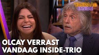 Olcay Gulsen verrast Vandaag Insidetrio met persoonlijke vraag Mag ik dat niet vragen [upl. by Janela]