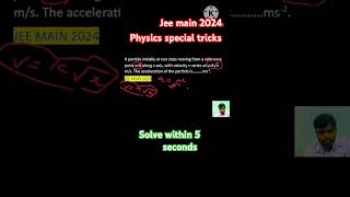 1D jee main physics short tricks NEET SHORT TRICKS [upl. by Pam]