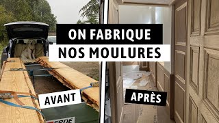 ON FABRIQUE NOS MOULURES MURALES SUR MESURE DIY  Vlog Renovation EP45 [upl. by Elman]