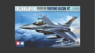 Tamiya 132 F16CJ Block 50 Fighting Falcon Scale Model Review [upl. by Aronal676]