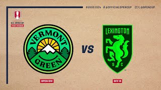 Vermont Green vs Lexington SC EXTENDED HIGHLIGHTS  Lamar Hunt US Open Cup  March 19 2024 [upl. by Leik]