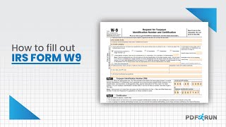 How to Fill Out Form W9 Online or Request for Taxpayer ID Number amp Certification Document  PDRFun [upl. by Kym46]