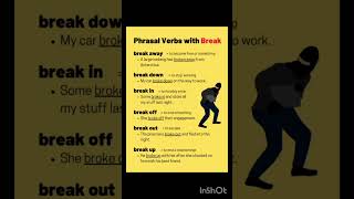 Phrasal Verb With BreakEnglish Vocabulary shorts  Short videos shorts [upl. by Prudi]