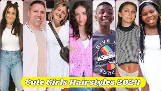 Cute Girls Hairstyles Family Real Name And Ages 2024 [upl. by Ltihcox]