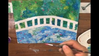 Pintar fácil Arte impresionista de Claude Monet [upl. by Anekam]