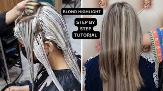 ASH BLONDE HIGHLIGHTS TRANSFORMATION FULL TUTORIAL STEP BY STEP [upl. by Bayly685]