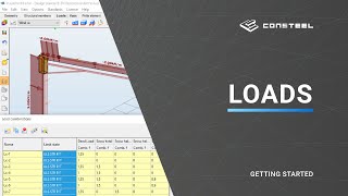 Getting Started with Consteel  How to apply loads on a structure [upl. by Khai450]