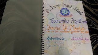 Class 11th Economics Project on quotForms Of Marketquot [upl. by Ilatfen142]