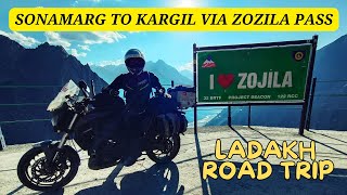 SONAMARG TO KARGIL  EPISODE  7  LADAKH ROAD TRIP 2024  bikeperide [upl. by Altman]