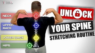 Unlock Your Spine Complete Stretching Routine Follow Along [upl. by Bruns]