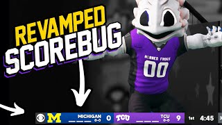 How to Edit the Scorebug in CFB Revamped NCAA Football 14 Tutorial [upl. by Anear]