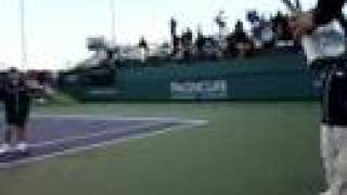 Tursunov cracking and tossing his racquet at Pacific Life 08 [upl. by Rondi]