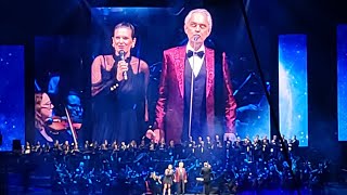 Andrea Bocelli and beautiful wife Veronica with an amazing performance of un amore cosi grande [upl. by Mick]