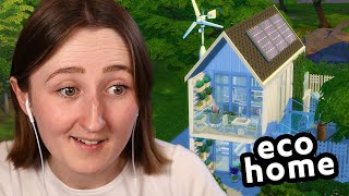 i tried building a fully selfsustaining eco home in the sims [upl. by Elleinad]