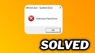 FIXED ctfmonexe system error in windows 1011 [upl. by Asyle274]