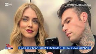 Fedez e Chiara Ferragni sempre più distanti litigi e case separate  La Vita in diretta 25032024 [upl. by Harihs845]