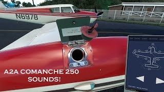 A2A Comanche 250 THE SOUNDS ASMR Microsoft Flight Simulator [upl. by Llegna]