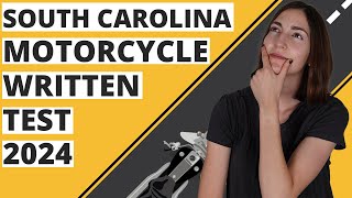 South Carolina DMV Motorcycle Written Test 2024 60 Questions with Explained Answers [upl. by Ittak416]