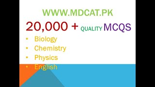 UHS MDCAT NUMS MDCAT MDCAT best online prep MDCAT MCQs Biology Chemistry Physics with answer [upl. by Rihat]