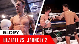 GLORY 80 Tyjani Beztati vs Josh Jauncey Lightweight Title Fight  FULL FIGHT [upl. by Eimaral]