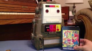 8Track Robots 2XL Talking Trivia Toy from 1978 [upl. by Ehlke]