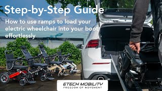 StepbyStep Guide How to Load an Electric Wheelchair into a Car BootTrunk using Telescopic Ramps [upl. by Kimmel101]