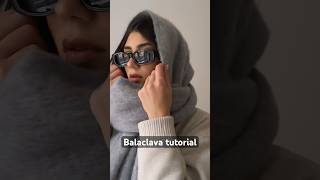 Balaclava tutorial🥶🧣❄️ tutorialbalaclavashoppingclothesaestheticvibesmusicmakeupstyle [upl. by Suidualc]