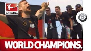 The World Cup Winners Return  Germany Celebrate in Berlin [upl. by Bazluke676]