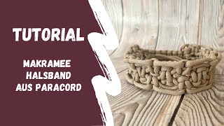 Makramee Halsband Tutorial aus Paracord  Deutsche Anleitung [upl. by Elleivap]