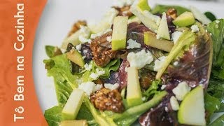 SALADA com MAÇÃ VERDE e NOZES CARAMELIZADAS Episódio 23 [upl. by Alithea430]