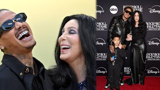 Cher 78 and boyfriend Alexander ‘AE’ Edwards 38  take his son Slash to Cirque du Soleil show [upl. by Aliber]