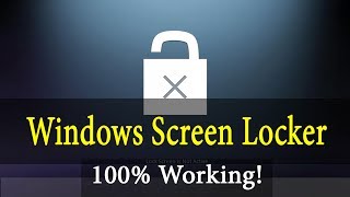 Solved How to Screen Lock Windows 10 without logging off [upl. by Cammy]