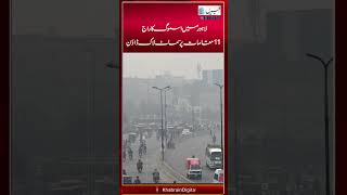 Smog reigns in Lahore smart lockdown imposed at 11 locations  KhabrainDigital [upl. by Nivalc497]