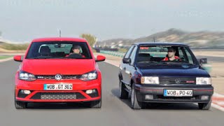 VW Polo GTI 2015 vs VW Polo G 40 1985 [upl. by Ioab737]