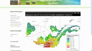 Atlas agroclimatique du Québec  Climat actuel [upl. by Hsirahc]