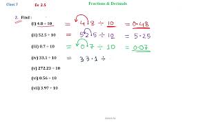 Class 7  Maths  Ex 25  Q2 i vii [upl. by Gerald]