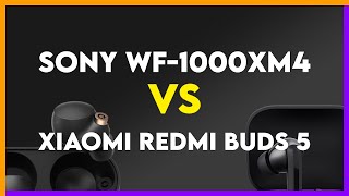 Sony WF1000XM4 vs Xiaomi Redmi Buds 5 Comparison [upl. by Naginnarb996]