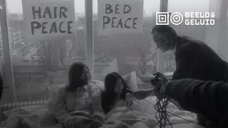 John Lennon en Yoko Ono in bed Hilton Hotel 1969 [upl. by Nevlin866]