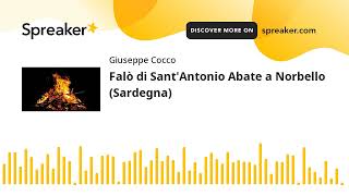 FalÃ² di SantAntonio Abate a Norbello Sardegna creato con Spreaker [upl. by Socem453]