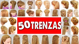 50 Peinados Faciles y Rapidos con Trenzas para este 2024 de Fiestas  Niñas  Graduación [upl. by Cly]