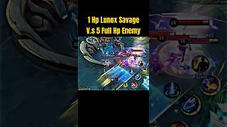 1 Hp Lunox Marksman Vs 5 Full Hp Enemy Attack speed Buildmlbb mlbbcreatorcamp foryou [upl. by Morley984]