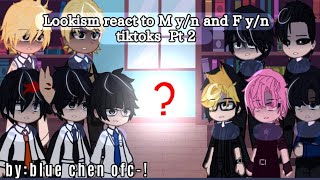 Lookism react to M yn and F yn  tiktoks  pt 2 [upl. by Aicre511]