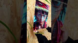 How to hang METALEKS metal postersOnePiece Luffy art metaleks anime gift metalwallart [upl. by Asalocin]