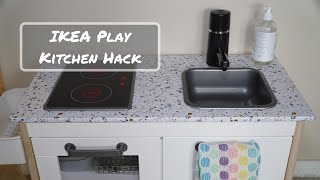 Montessori Functional Kitchen IKEA Play Kitchen Hack Working Sink [upl. by Grevera]