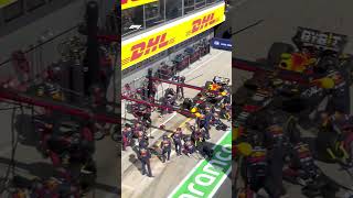 Red Bulls Incredible 198s Stop 🤯  DHL Fastest Pit Stop  2023 Hungarian Grand Prix Shorts [upl. by Anival]