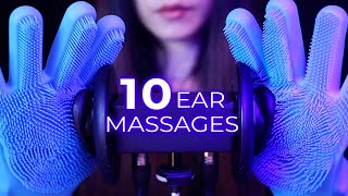 ASMR 10 Ear Massages for Sleep No Talking [upl. by Zehcnas]