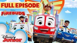 FIREBUDS FULL EPISODE l Car In A Tree l New Series l S1 E1 Part 1 l Disney Junior [upl. by Obe]