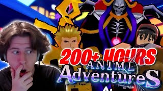 I Spent 200 Hours Getting The BEST Secret Units In Anime Adventures Roblox [upl. by Enilkcaj]